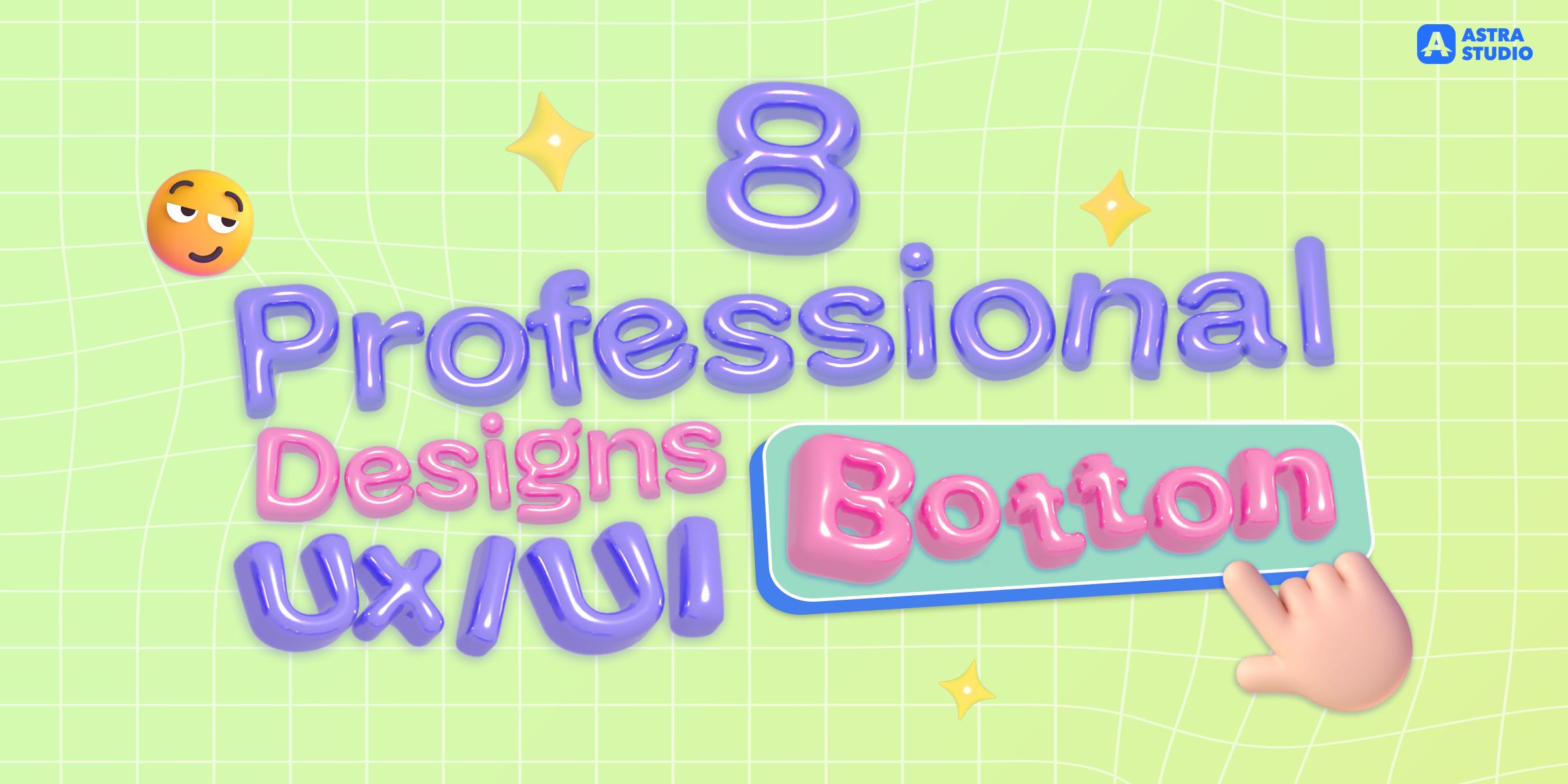 8 Professional designs for UX/UI Button