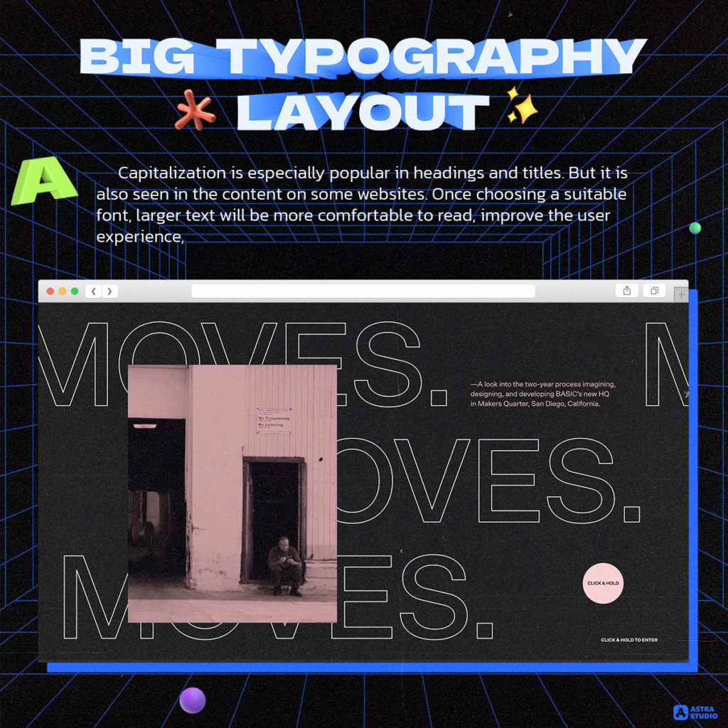 Big Typography Layout